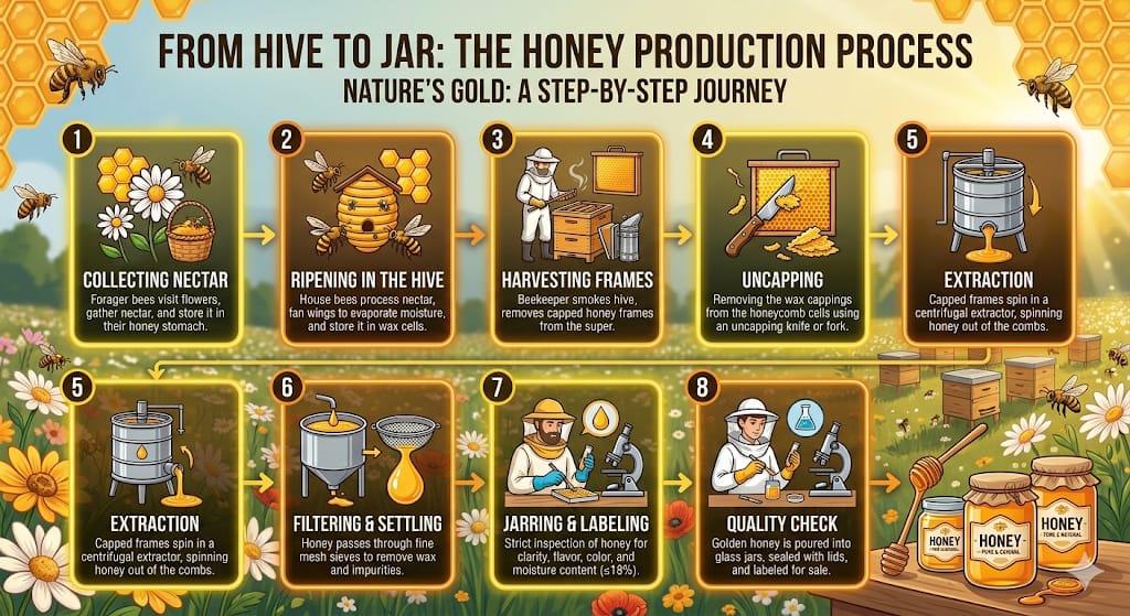 Honey Production Process